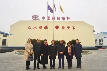 中国塑协理事长王占杰一行赴公司观察指点任务